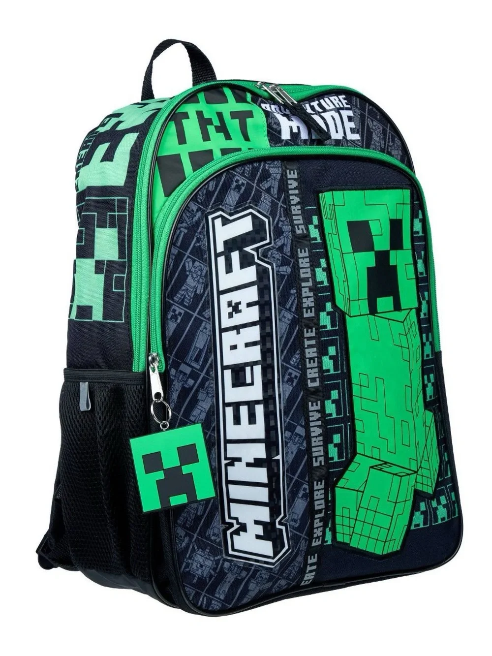 Minecraft Creeper Backpack - Green & Black T